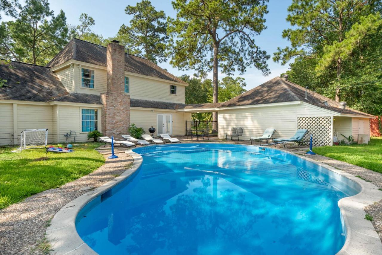 Pool Oasis Games Wifi Bbq Yard Sleep 16 Villa Houston Buitenkant foto